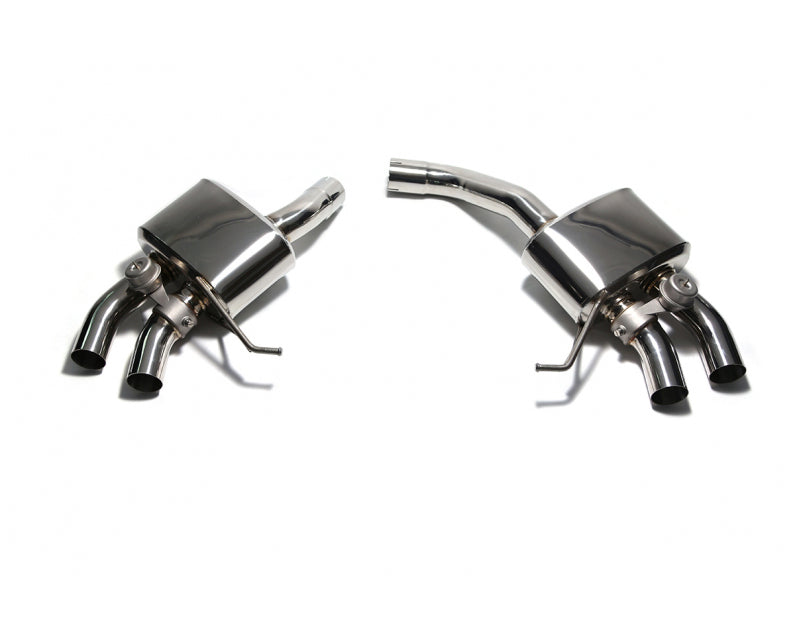 ARMYTRIX Stainless Steel Valvetronic Exhaust System Quad Chrome Silver Tips For Porsche Macan S | GTS | Turbo 2015-2021