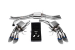 ARMYTRIX Stainless Steel Valvetronic Exhaust System Quad Blue Coated Tips For Porsche Macan S | GTS | Turbo 2015-2021