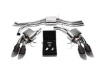 ARMYTRIX Stainless Steel Valvetronic Exhaust System Quad Matte Black Tips For Porsche Macan S | GTS | Turbo 2015-2021