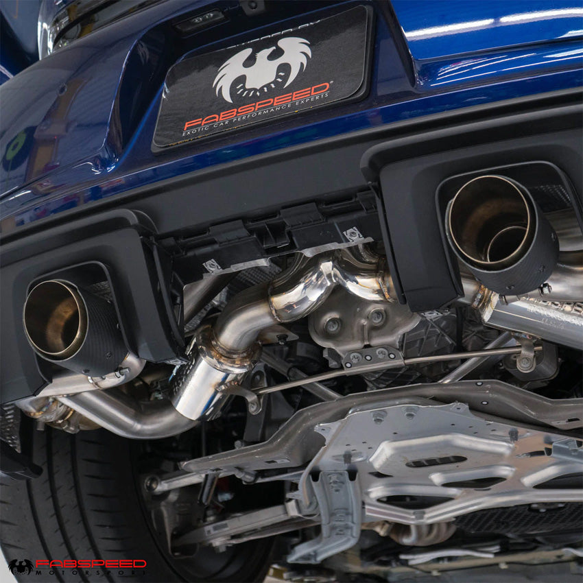 Fabspeed Valvetronic X-Pipe Exhaust System for Porsche Boxter / Cayman 718 GT4 / GTS / Spyder 2020-2021