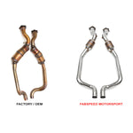 Fabspeed Primary Sport Catalytic Converters for Porsche 970 Panamera Turbo / Turbo S 2010-2016