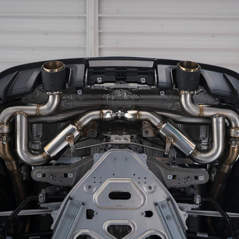 Porsche 718 GT4 / GTS / Spyder Valvetronic X-Pipe Exhaust System (2020+)