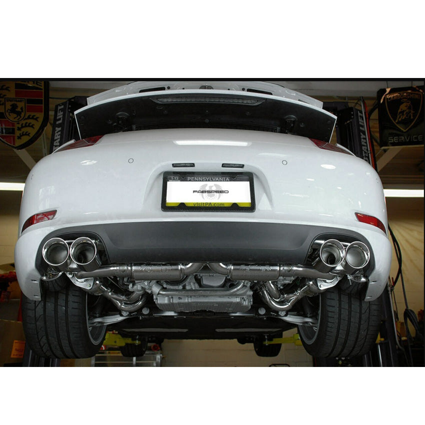 Fabspeed Deluxe Quad-Style Tips (NON-S / NON-PSE) for Porsche 991 Carrera 2012-2016