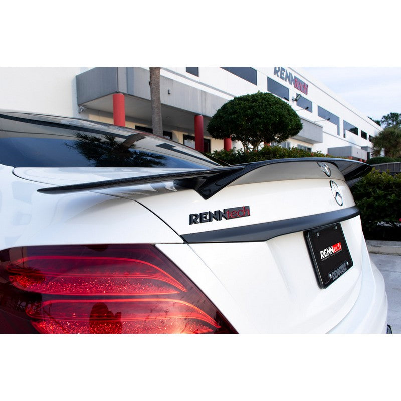 RennTech Aero Carbon Fiber Decklid Spoiler For Mercedes-Benz E63 AMG S - AutoTalent