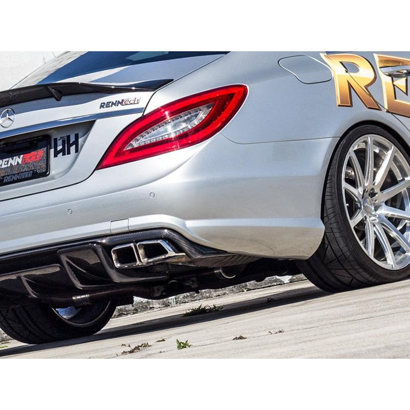 RennTech SS Exhaust Sport Mufflers with Tips For Mercedes-Benz C218 CLS63 AMG - AutoTalent