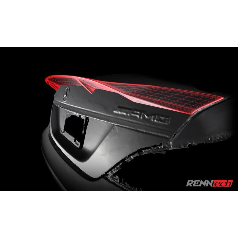 RennTech Carbon Trunk Lid Spoiler For Mercedes-Benz CLS63 AMG - AutoTalent