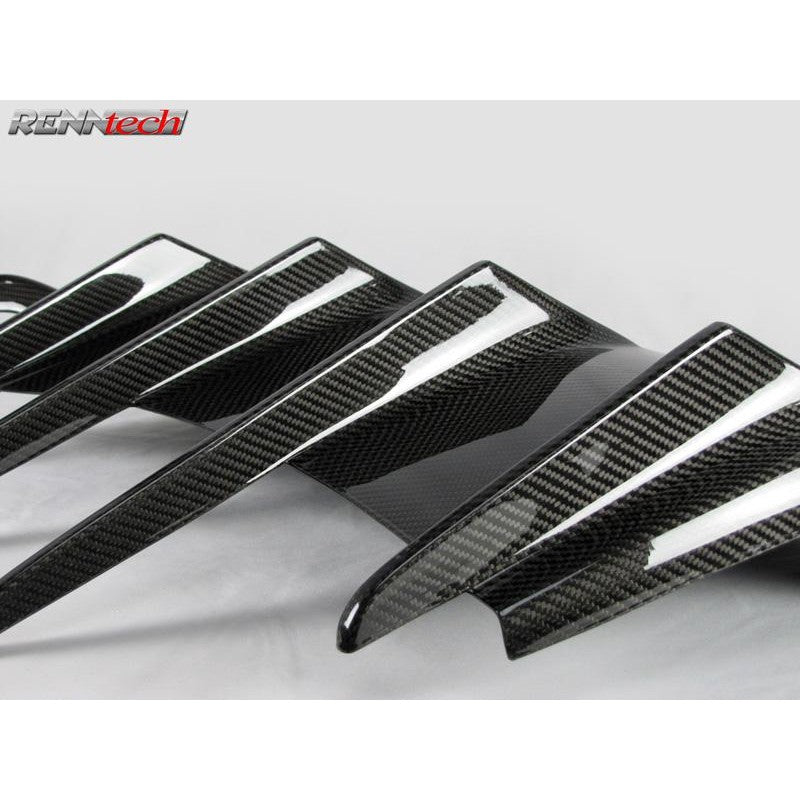 RennTech Aero Carbon Fiber Rear Diffuser For Mercedes-Benz CLS 55 AMG Kompressor - AutoTalent