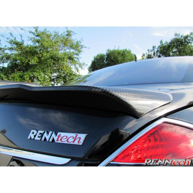 RennTech Aero Carbon Fiber Trunk lid Spoiler For Mercedes-Benz C217 S 550 Biturbo - AutoTalent