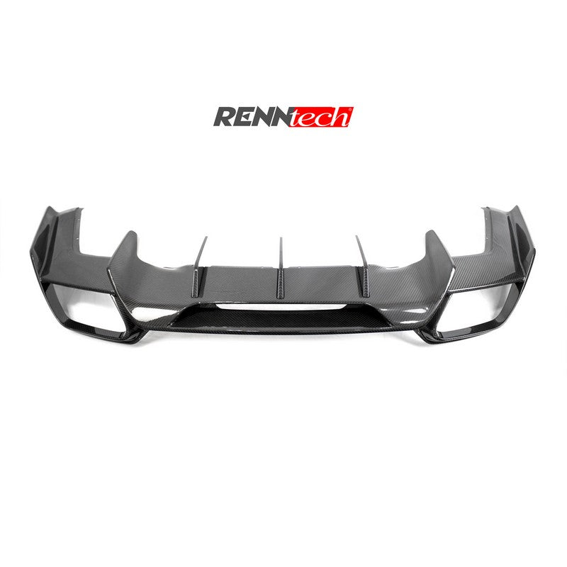 RennTech Aero Carbon Rear Diffuser For Mercedes-Benz C190 AMG GT - AutoTalent