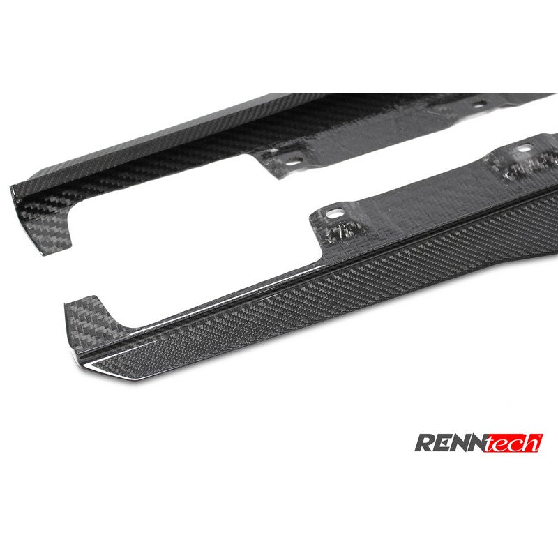 RennTech Carbon Fiber Side Rocker Panels For Mercedes-Benz C190 AMG GT S - AutoTalent