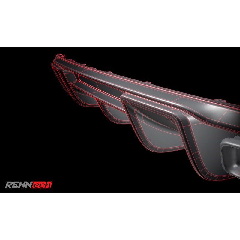 RennTech Rear Diffuser For Mercedes-Benz C218 CLS63 AMG - AutoTalent