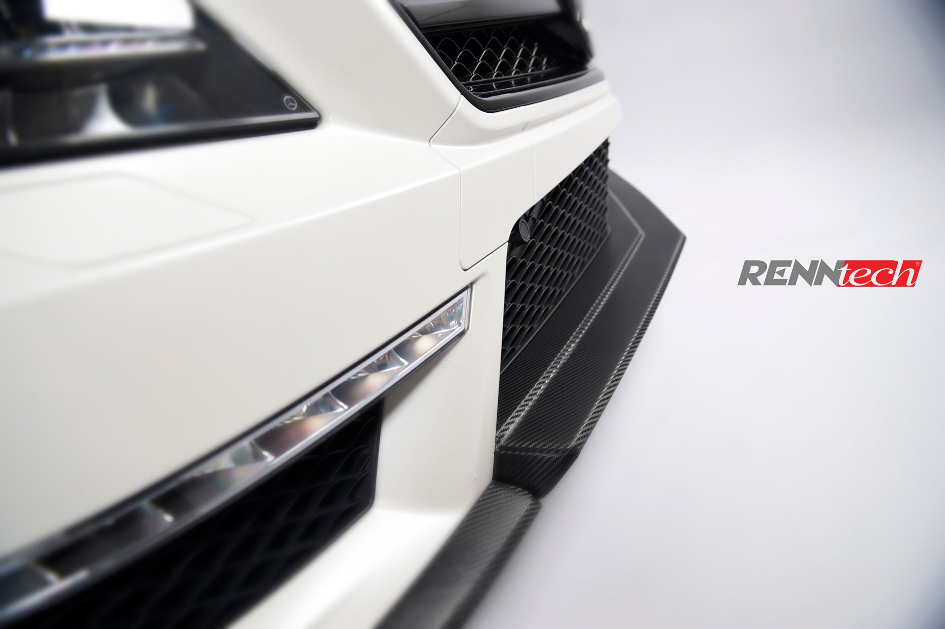 RennTech Carbon Fiber Front Splitter For Mercedes-Benz CLS63 AMG - AutoTalent