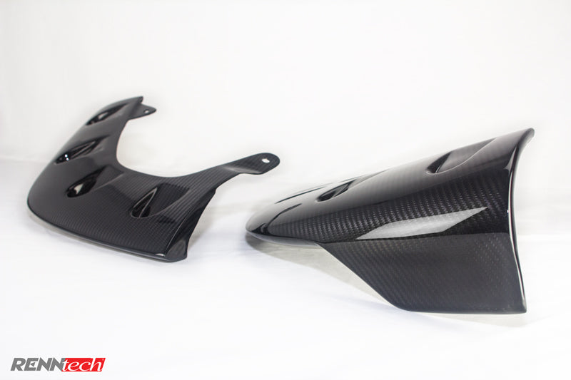 RennTech Carbon Fiber Front Bumper Splitter For Mercedes-Benz CLS63 AMG - AutoTalent