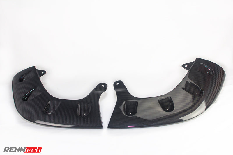 RennTech Carbon Fiber Bumper Splitter For Mercedes-Benz C218 CLS63 AMG - AutoTalent