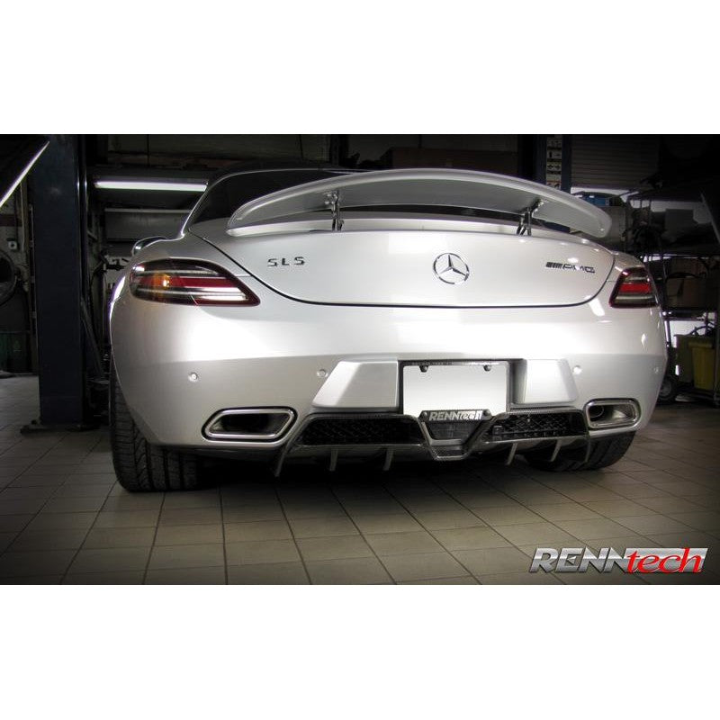RennTech Carbon Fiber Rear Diffuser For Mercedes-Benz C197 SLS AMG GT - AutoTalent
