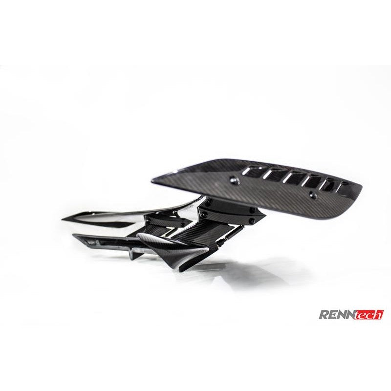 RennTech Carbon Adjustable Wing With Lip Spoiler For Mercedes-Benz C197 SLS AMG GT - AutoTalent