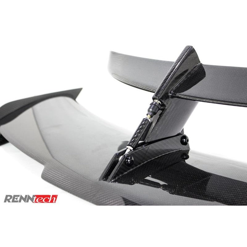 RennTech Carbon Adjustable Wing With Lip Spoiler For Mercedes-Benz SLS AMG GT - AutoTalent