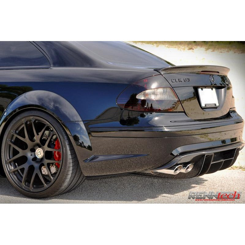 RennTech Carbon Fiber Rear Diffuser For Mercedes-Benz C209 CLK 63 AMG ...