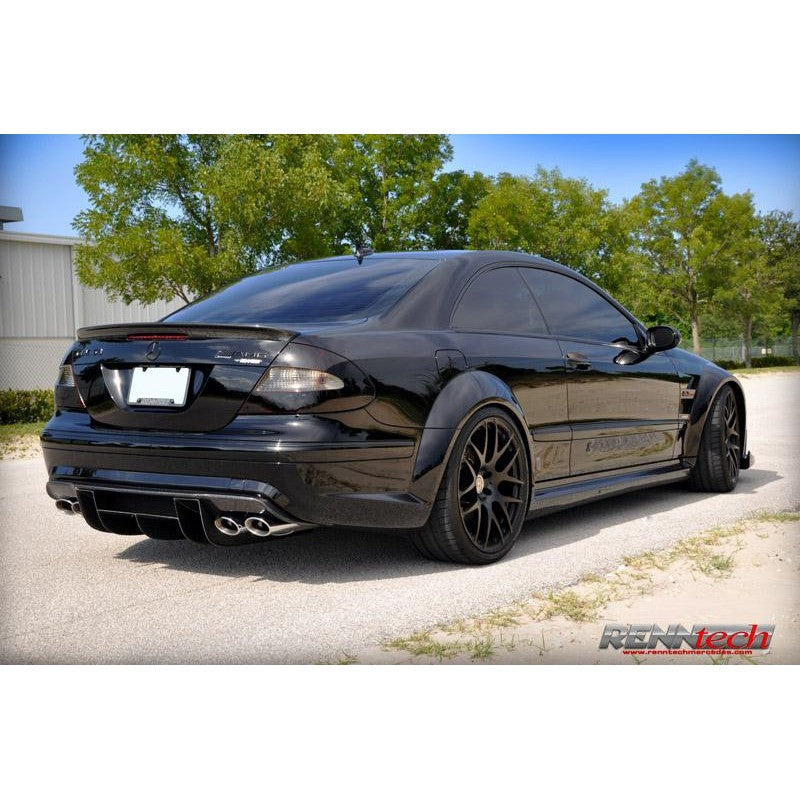 RennTech Carbon Fiber Rear Diffuser For Mercedes-Benz C209 CLK 63 AMG ...