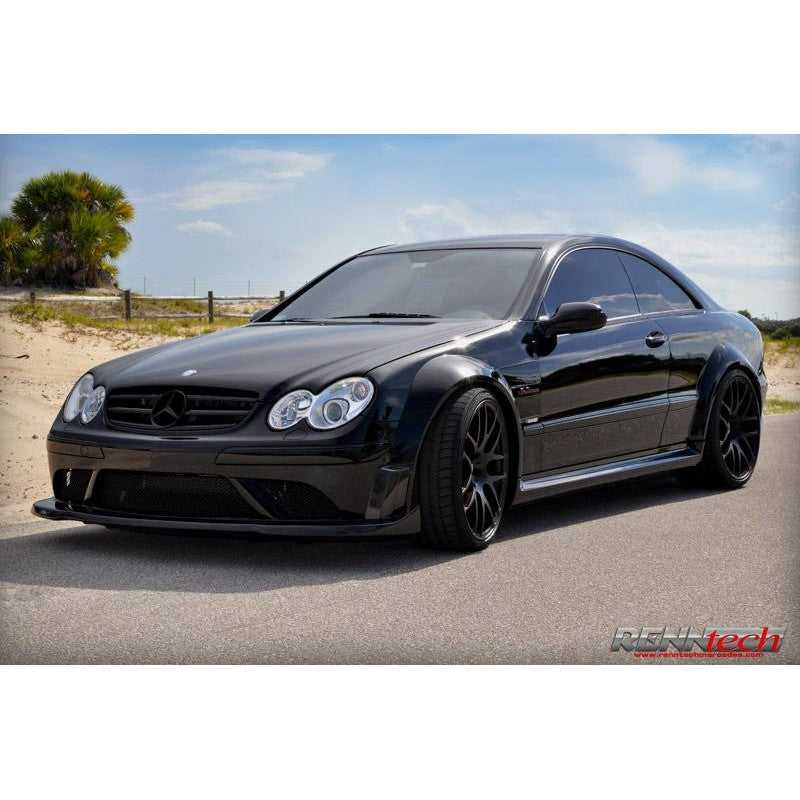 RennTech Aero Carbon Fiber Front Splitter For Mercedes-Benz C209 CLK 6 ...