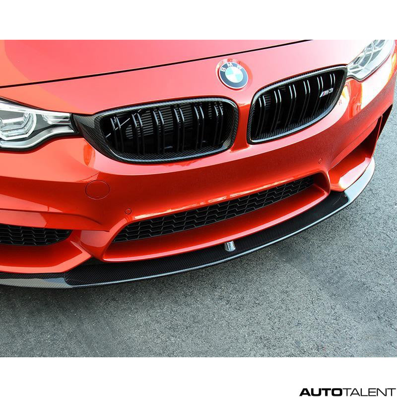 RKP Carbon Front Lip 1x1 Red Weave - autotalent