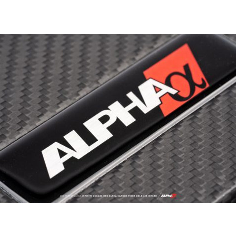 AMS Performance Red Alpha Carbon Fiber Cold Air Intake Kit For Infiniti Q50/Q60 2016-2021