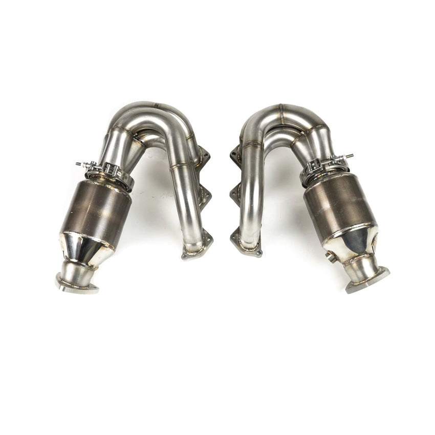 Fabspeed RENNKRAFT Modular Street and Racing Headers with HJS Catalytic Converters for Porsche Boxster / Cayman 718 GT4 / GTS / Spyder 2020-2021