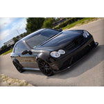 RennTech Aero Carbon Fiber Front Splitter For Mercedes-Benz C209 CLK 63 AMG Black Series - AutoTalent