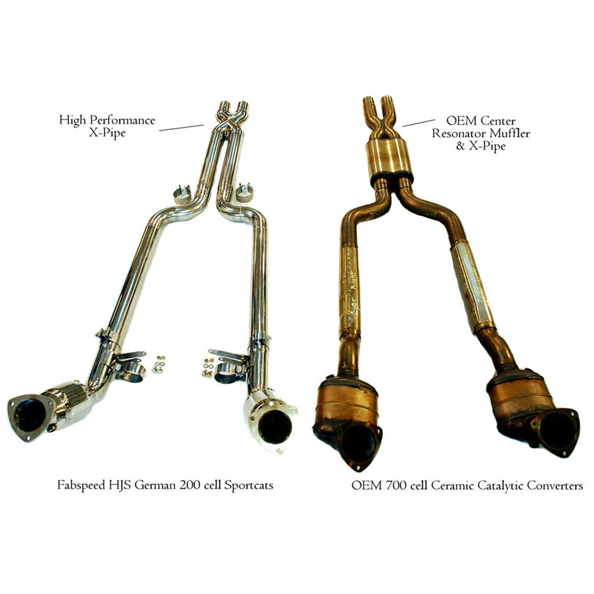 Fabspeed Resonator Bypass X-Pipe for Maserati GranTurismo 2008-2019