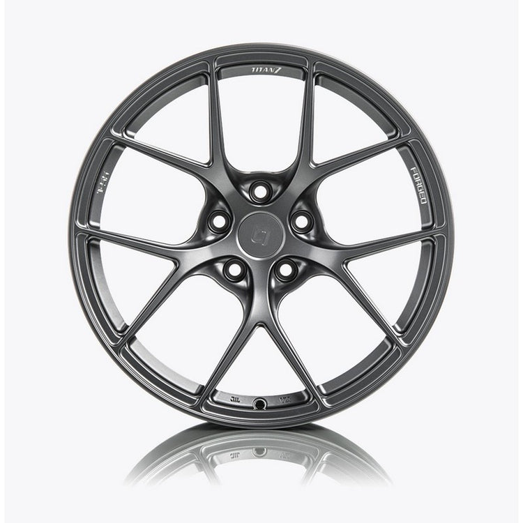 Titan 7 19 Inch T-S5 Satin Titanium Forged Wheels For Porsche 911 Carrera - AutoTalent
