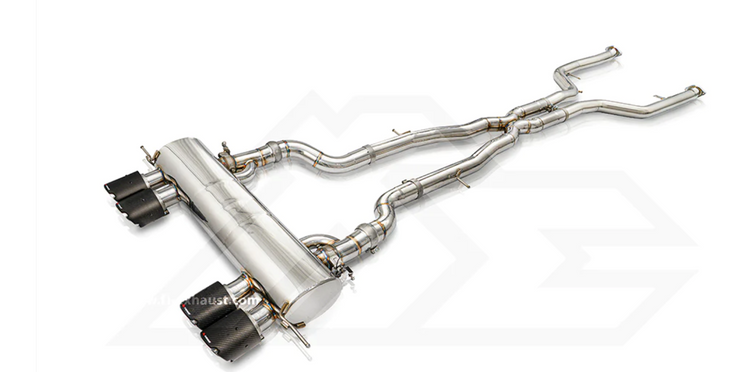 This is a Bmw exhaust from FI with carbon exhaust tips. Fits 2021 and up BMW G8x cars