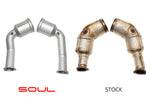Soul Performance Cat Bypass Pipes | Audi RS6 Avant/RS7 2020+