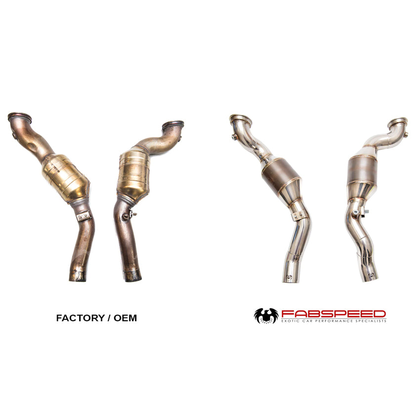 Fabspeed Primary Sport Cat Downpipes for Maserati Ghibli 2013-2021