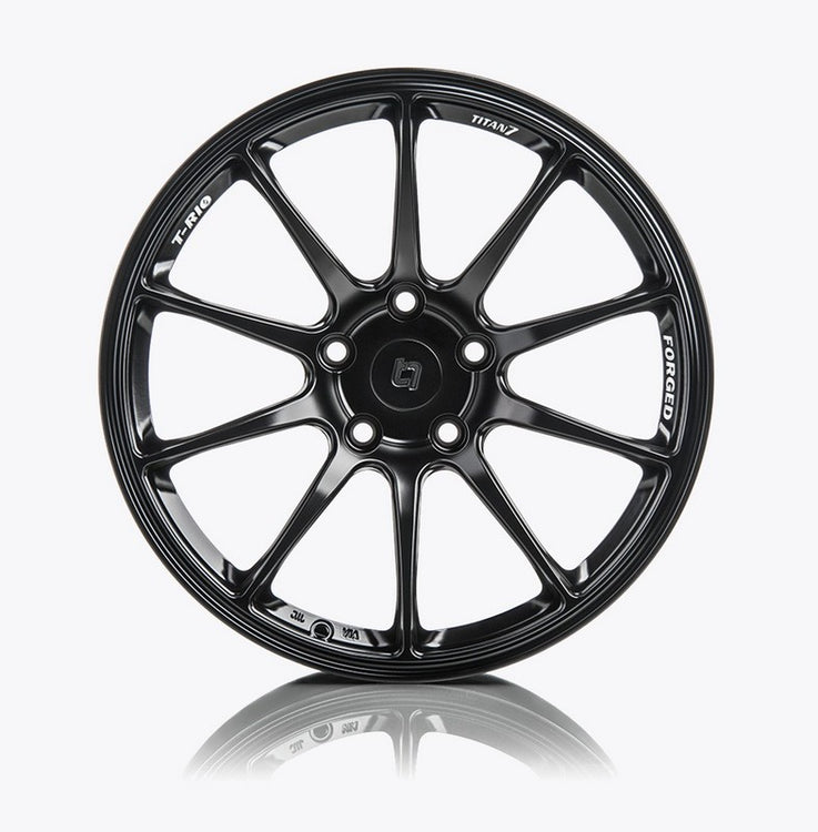 Titan 7 18 Inch T-R10 Machine Black Forged Wheels For Ford Focus RS - AutoTalent