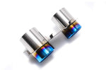 ARMYTRIX Titanium Series Twin Titanium Blue Tips For Ferrari 458 Italia | Spider 4.5L V8 2010-2015