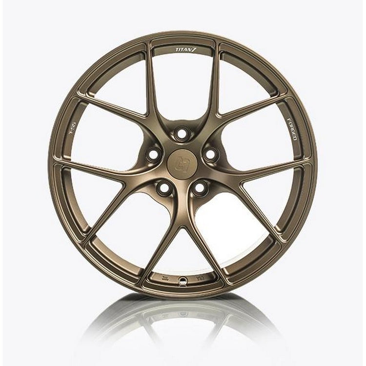 Titan 7 20 Inch T-S5 Techna Bronze Forged Wheels For Tesla Model 3 - AutoTalent