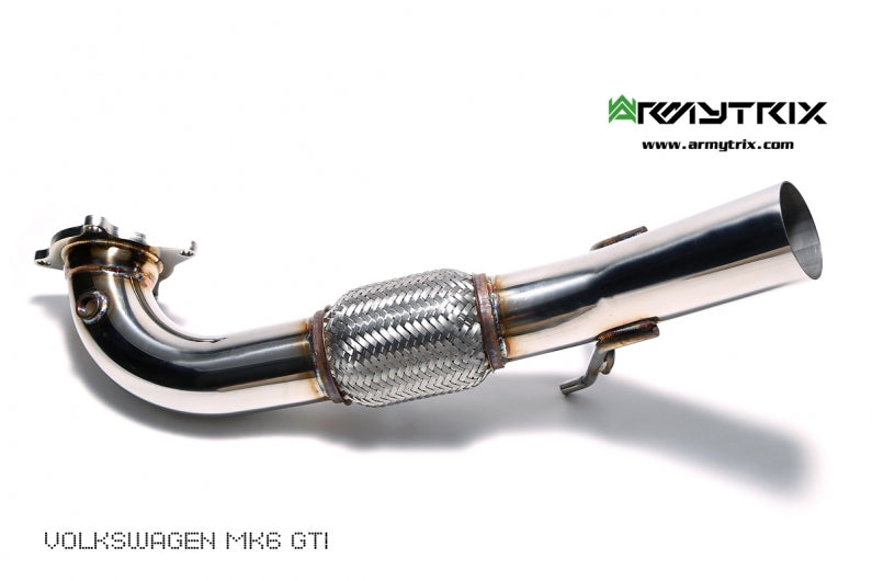 ARMYTRIX High-Flow Performance Race Downpipe | Secondary Downpipe 76mm For Volkswagen Golf MK6 R20 2010-2014