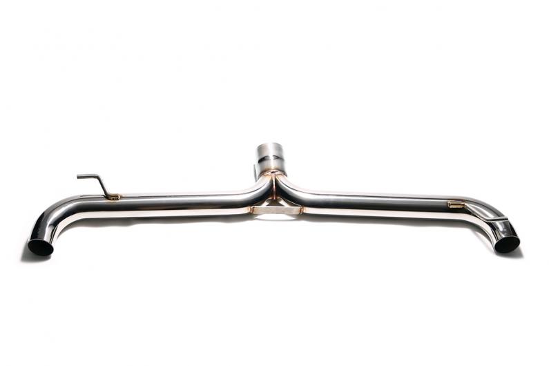 ARMYTRIX Stainless Steel Valvetronic Catback Exhaust System Dual Matte Black Tips For Volkswagen Scirocco R 2.0TSI 2009-2021