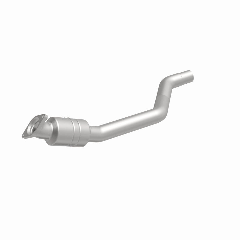 MagnaFlow 5461478 carb direct-fit catalytic converter, front three-quarter view of the turntable spin