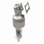 MagnaFlow 51995 oem grade manifold converter, opposite rear three-quarter view of the turntable spin
