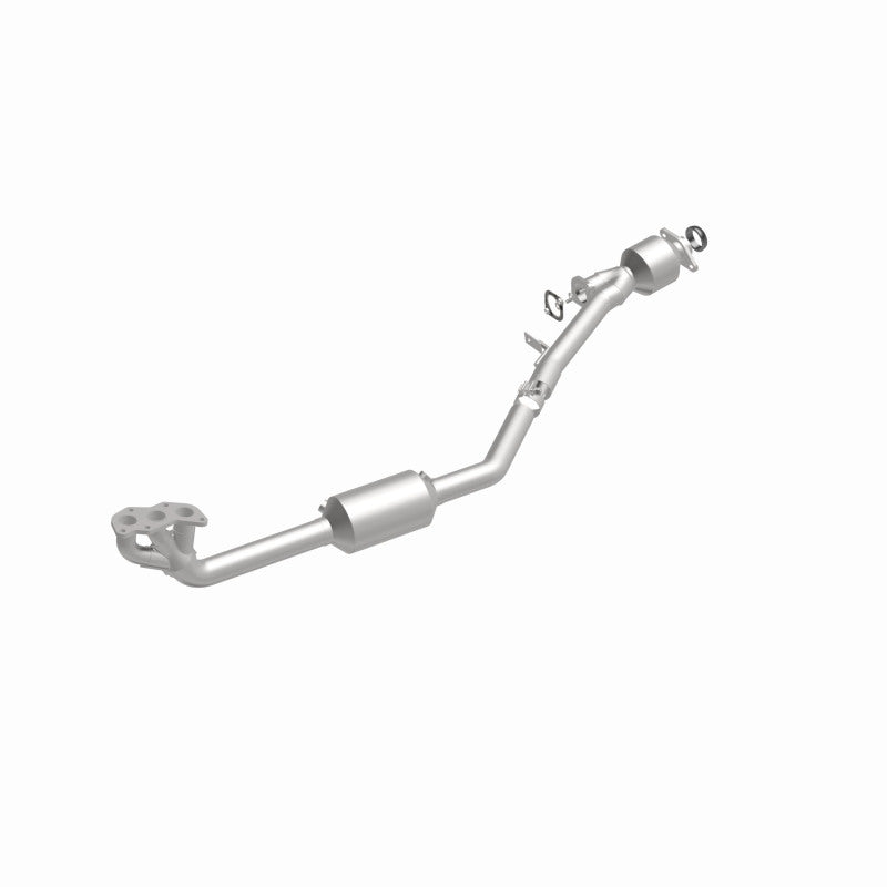 MagnaFlow 5481334 carb manifold converter, front three-quarter view of the turntable spin