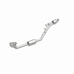 MagnaFlow 5481334 carb manifold converter, front three-quarter view of the turntable spin