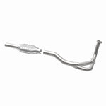 MagnaFlow 93306 epa direct-fit catalytic converter, opposite rear three-quarter view of the turntable spin