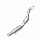 MagnaFlow 551673 carb direct-fit catalytic converter, rear view of the turntable spin