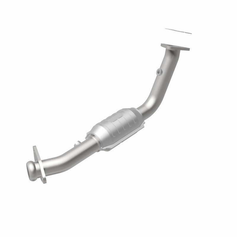 MagnaFlow 23470 hm grade direct-fit catalytic converter, rear view of the turntable spin