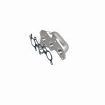 MagnaFlow 5531284 carb manifold converter, side view of the turntable spin