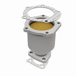 MagnaFlow 50670 hm grade direct-fit catalytic converter, opposite front three-quarter view of the turntable spin