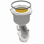 MagnaFlow 452827 carb direct-fit catalytic converter, opposite side view of the turntable spin