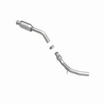 MagnaFlow 49031 oem grade direct-fit catalytic converter, side view of the turntable spin