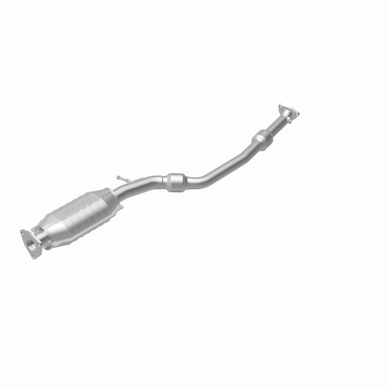 MagnaFlow 49547 oem grade direct-fit catalytic converter, rear view of the turntable spin